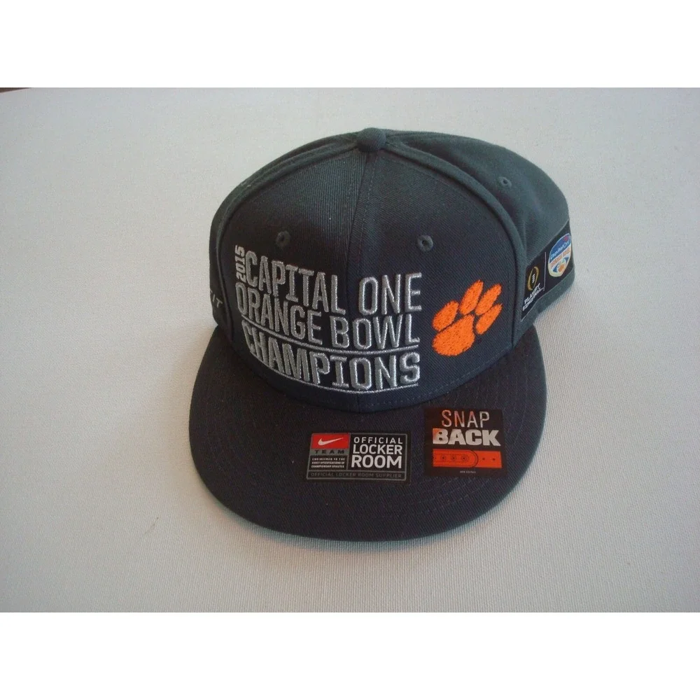CLEMSON TIGERS NIKE 2015 CHAMPS  SCRIPT‎  SNAPBACK  HAT CAP VINTAGE EE4